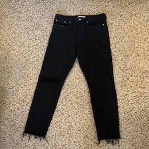 Levi’s Wedgie Black Distressed Jeans